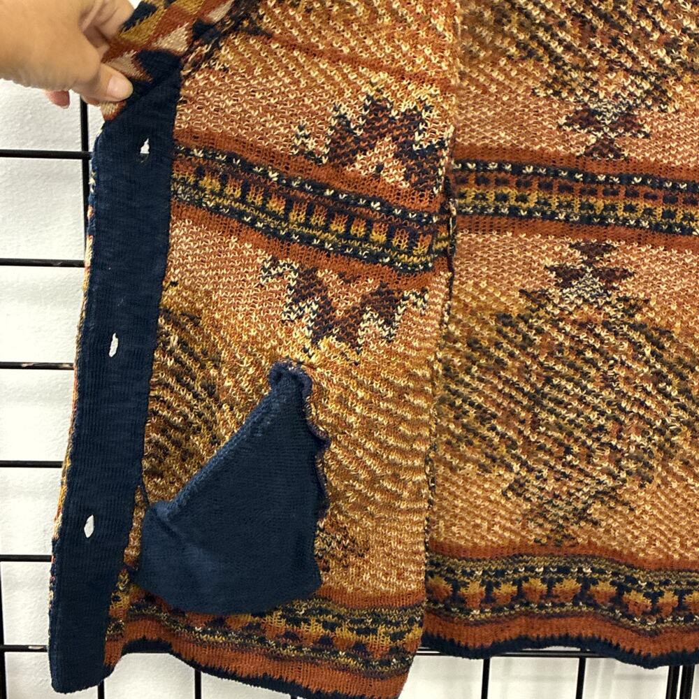 Faherty B Yellowtail X Lodge Cardigan Med Organic Cotton NEW $298 Western Cozy - Picture 12 of 12